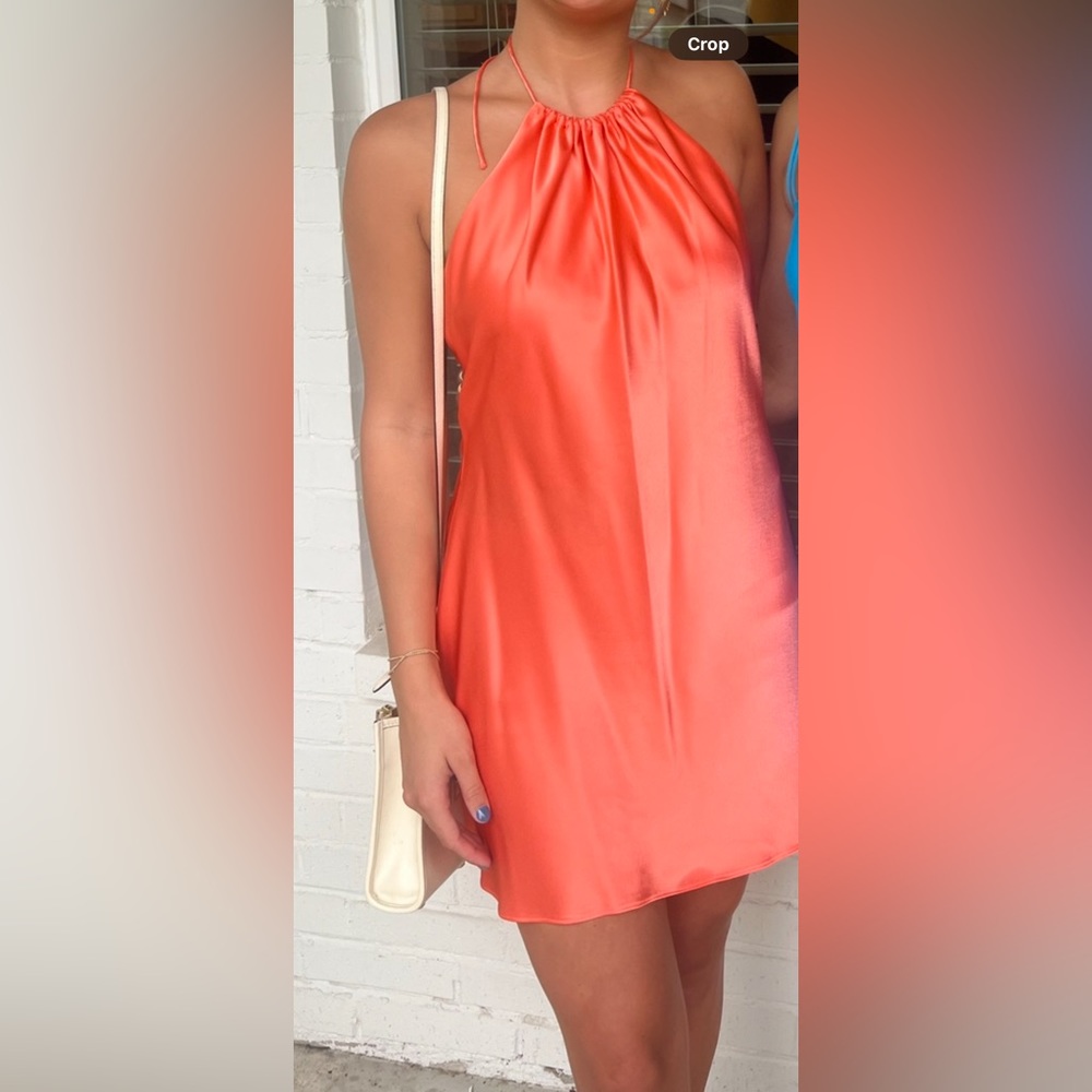 Alice and Olivia Zumi Satin Minidress
